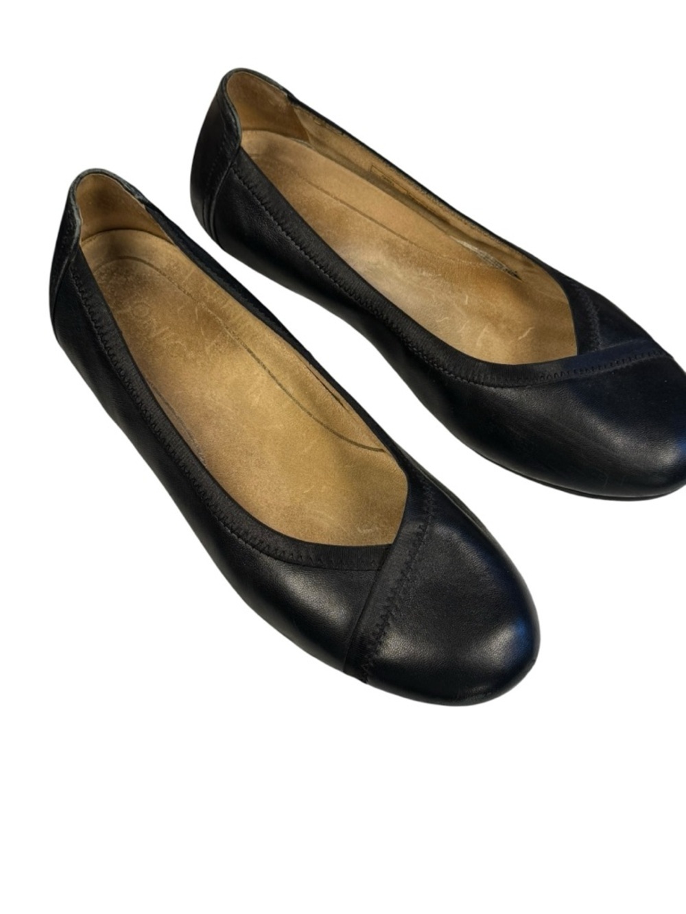 Vionic Caroll Black Ballet Flat Slip On Comfort Leather Shoes Size‎ 9 - Picture 8 of 12